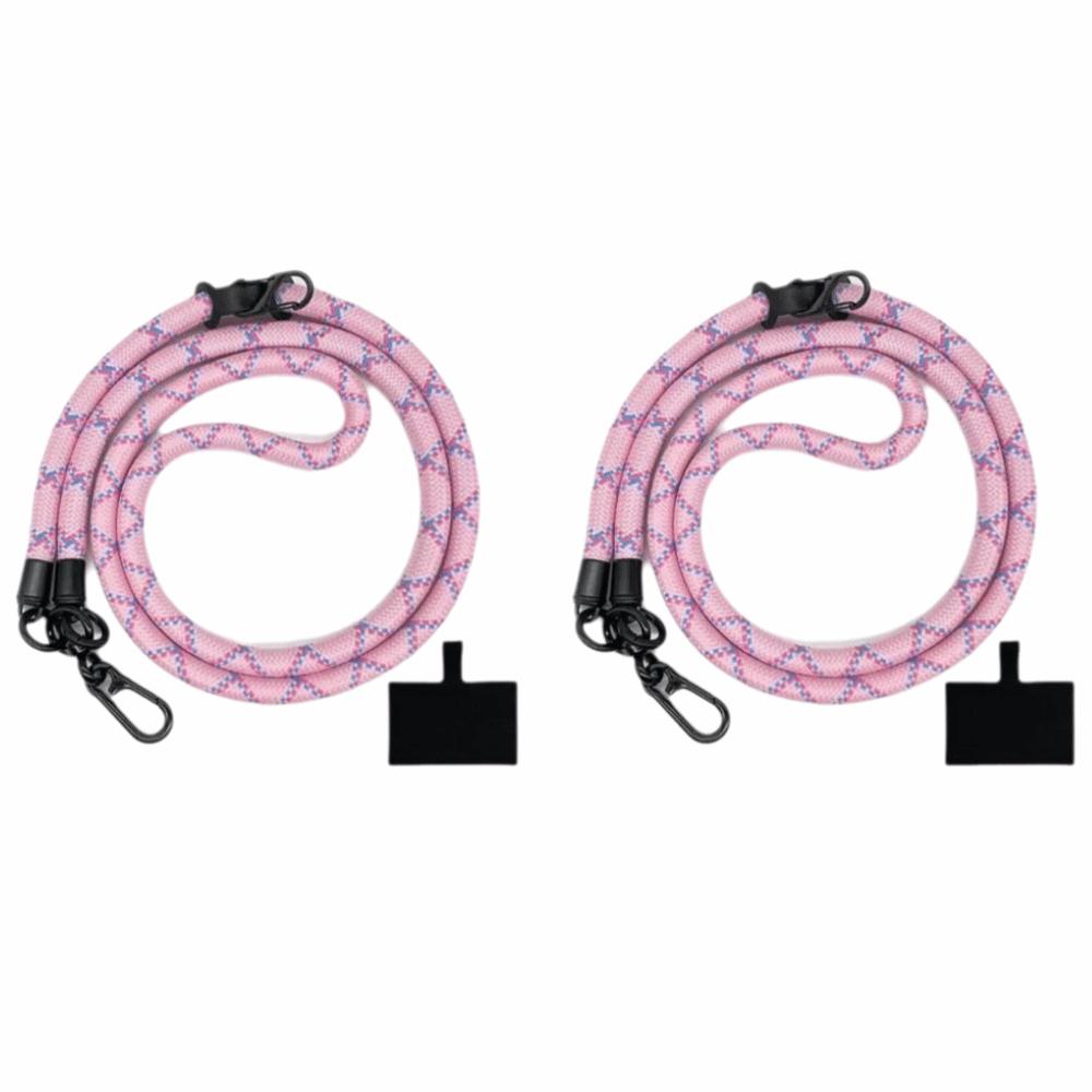 

2 Pcs 10MM Cell Phone Lanyard Adjustable Strap Crossbody Lanyard Durable Phone Lanyard Headset рожевий