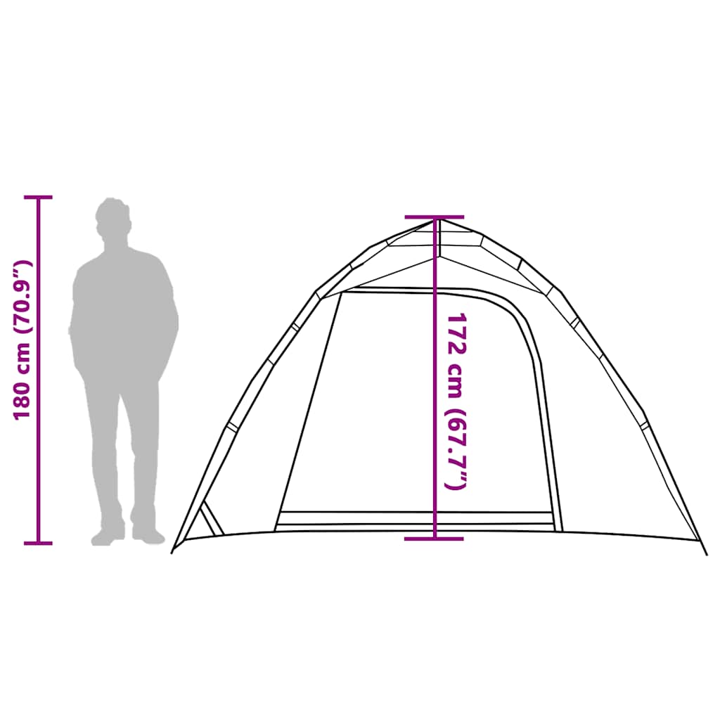 Fishing Tent for 4 Persons Camouflage Pattern Quick Release