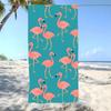 Graceful F-Flamingos Towel Beach Towel Oversized Super Absorbent Soft Swim Beachtowels For Men, Women
