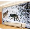 3D Wallpaper Modern Simple Animal Wolf Snow Landscape Photo Mural Living Room TV Sofa Backdrop Wall Painting Papier Peint Enfant