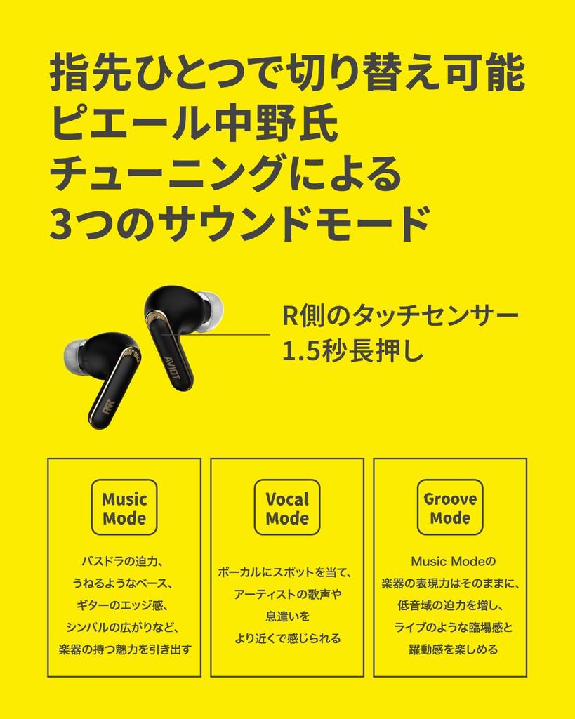 AVIOT Piaphone 9 True Wireless Bluetooth Up to Hours of Noise Wireless Waterproof and Dustproof Lightweight Ambient Sound Low Latency Multipoint