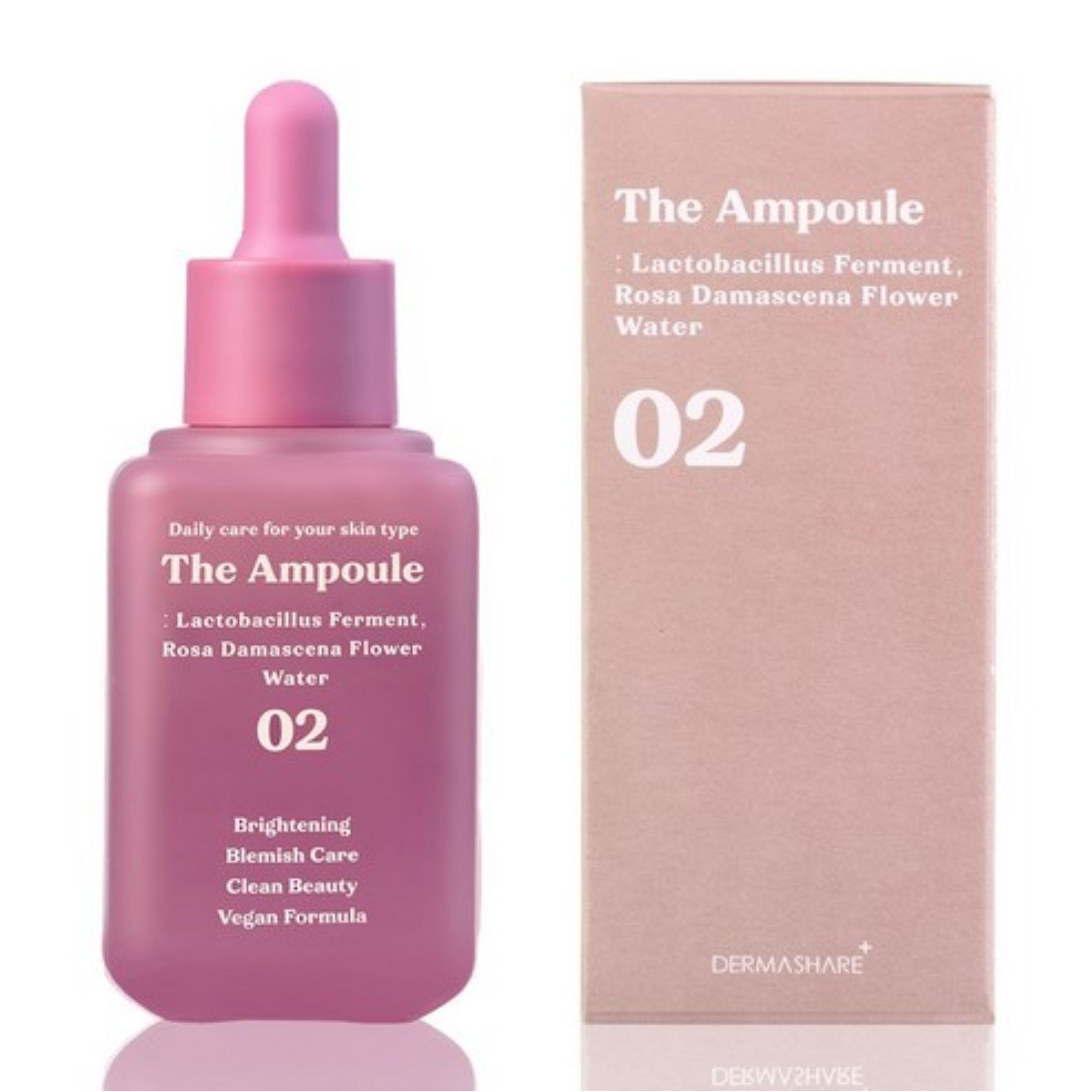 DERMASHARE The Ampoule Lactobacillus Ferment Rosa Damascena Flower Water 50ml