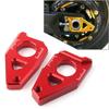 2 st Aluminium Axel Spindel Kedjesträckare Block för Motorcykel För Yamaha YZF R1 FZ1 2005-2015 & FZ8 TMAX 530 2012-2015