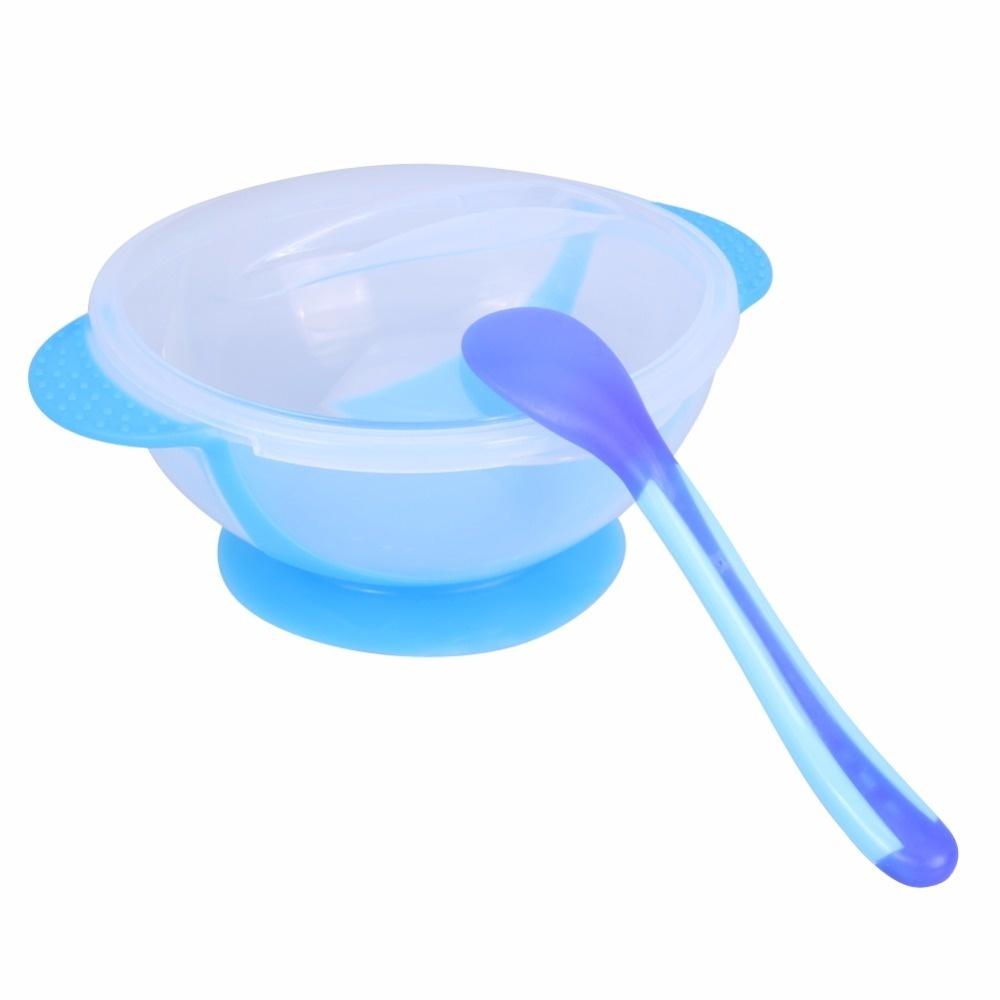 Dětské pevné krmné nádobí Sada krmných příborů Sady dětských příborů Odolnost proti pádu Lžička se snímáním teploty