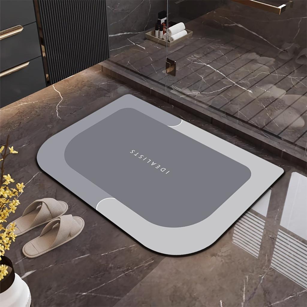 Alfombra de baño absorbente de diatomita antideslizante de 60*90cm, alfombra de ducha suave y de calidad súper alta de secado rápido