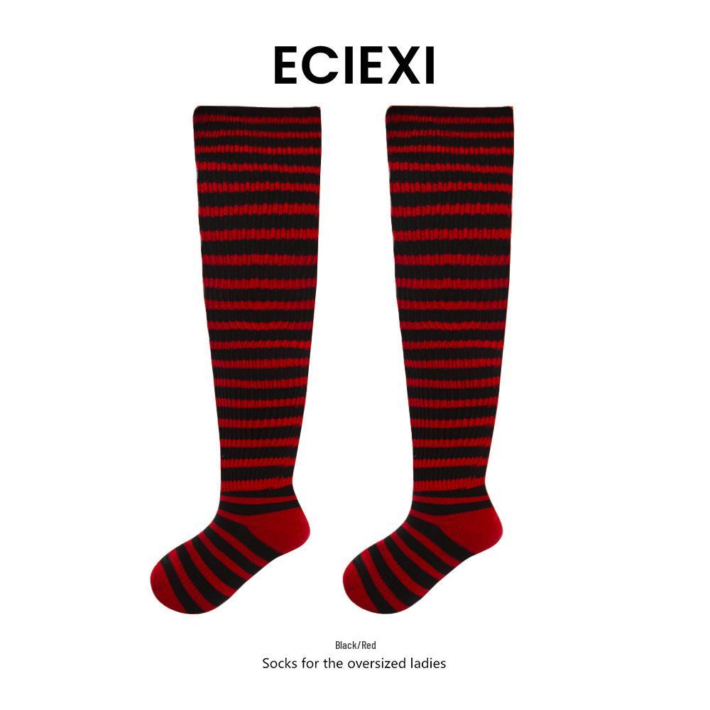 Plus Size Women's Compression Knee-High Socks - Extra Thick Over-the-Knee for Autumn/Winter