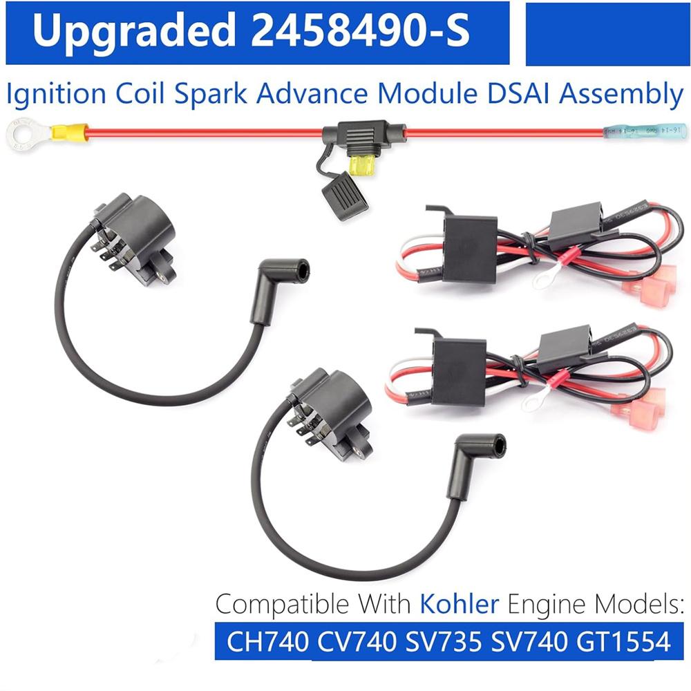 NEW 2PCS Ignition Coil Spark Module For Kohler CH740 CV740 SV735 SV740 GT1554
