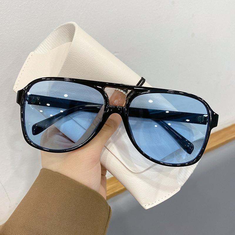 Vintage Men Women Fashion Designer Sunglasses Square Shades Eyewear Male Female Outdoor UV400 Sunglasses Double Beam Eyewear