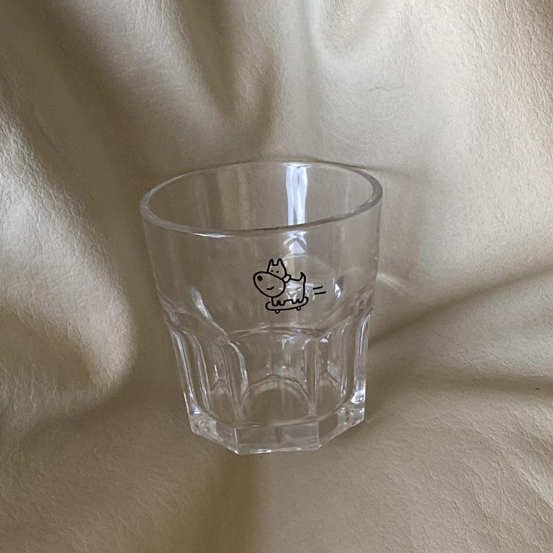 

Самодельная, милая кружка из закаленного стекла с щенком на скейтборде 230ml