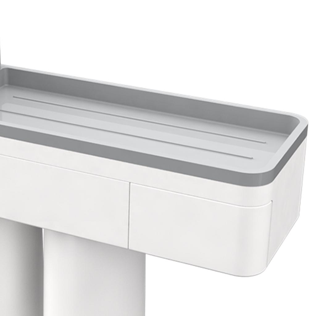 Wall Mount Toothbrush Toothpaste for Organizer - Gray-3 cup, as described cup