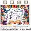 Magic Castle Birthday Banner, Academy Theme Backdrop Wall Decor for Party