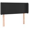 Vidaxl Zagłówek Do Łóżka Z Led, Czarny, 93X16X78/88 Cm, Sztuczna Skóra
