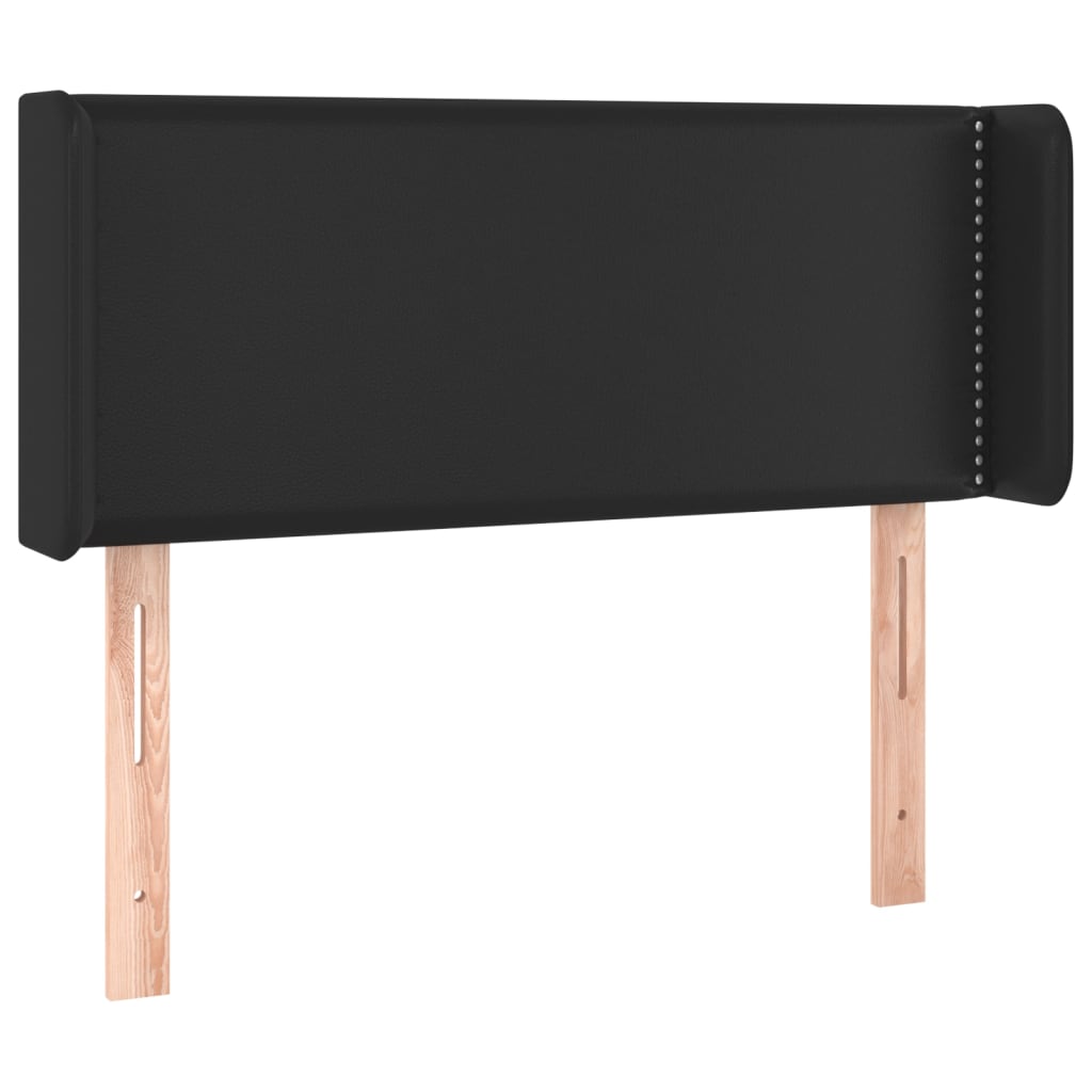 Vidaxl Zagłówek Do Łóżka Z Led, Czarny, 93X16X78/88 Cm, Sztuczna Skóra