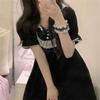 Stylish Lace Middle Tube Socks Girls Black White JK Cotton Breathable Casual Female