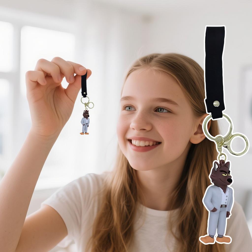 Acrylic Keychain Pendant Student School Bag Cute Decoration Small Gift