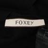 FOXEY 36378 Black V-neck knit top with lace sleeves tops 40 blackUsed