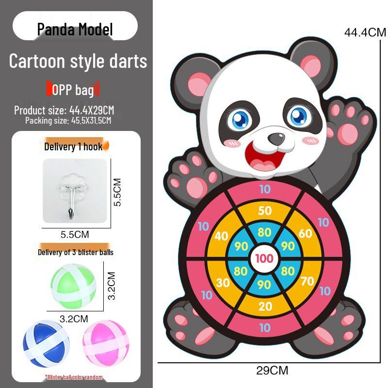 Children's Indoor/Outdoor Sticky Dartboard Set: Target Throwing Toy for Parent-Child Interaction