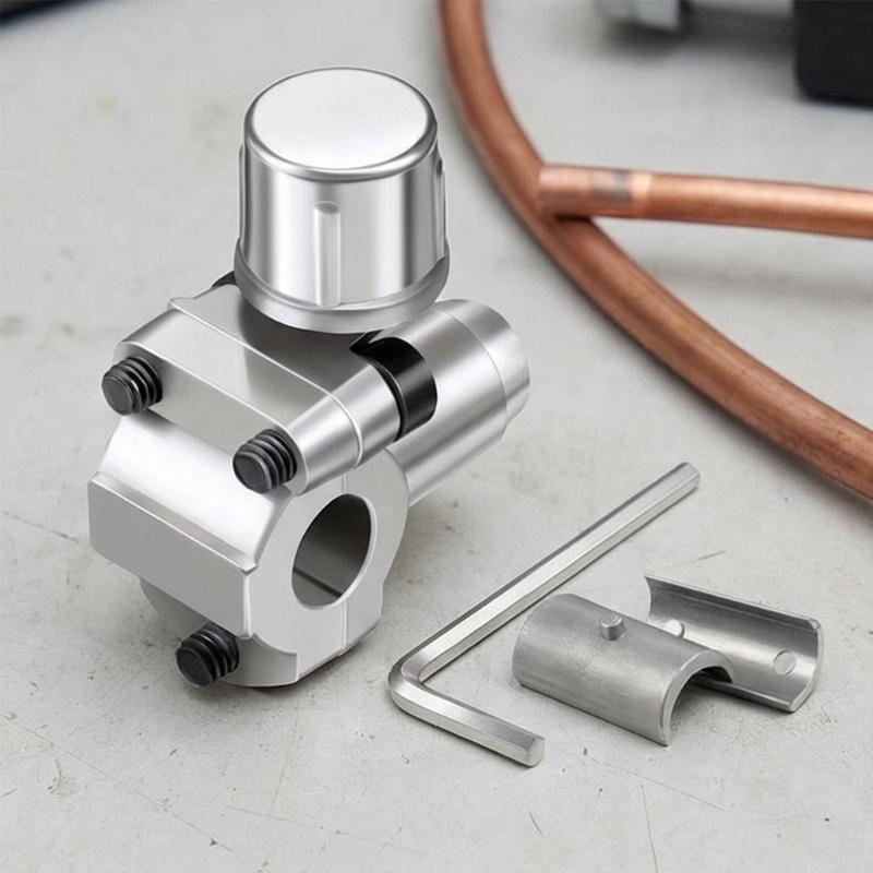 Line Tap Faucet Adapter Kit with Spanner Zinc Alloy Refrigerator Piercing Puncture Adapter Piercing Line Tap Kit