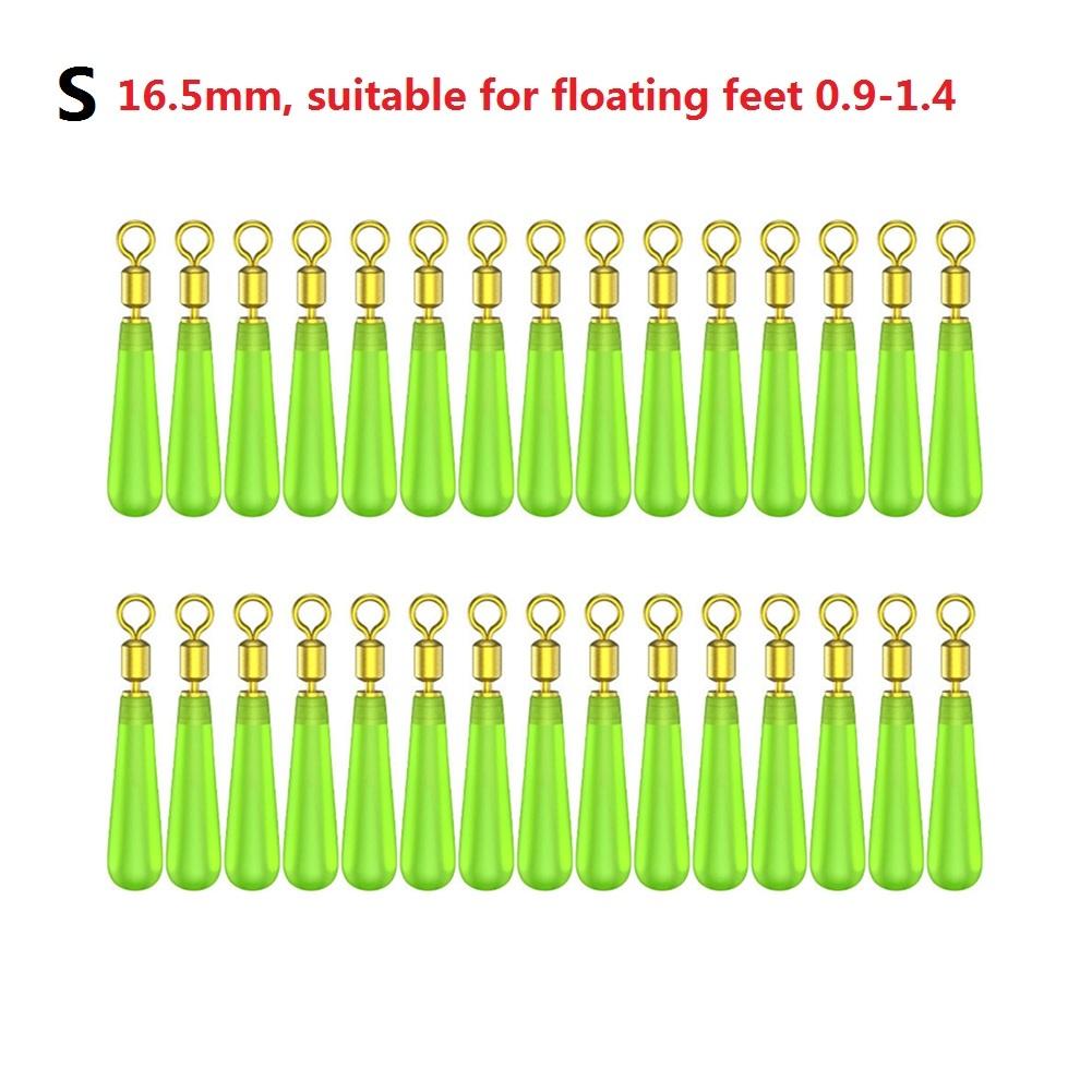 

30pcs/lot Rubber Bobber Drift Fishing Floats Rotation Buoy Copper Head Seat Fishing Bobber Tackles Accessories Fishing Tool