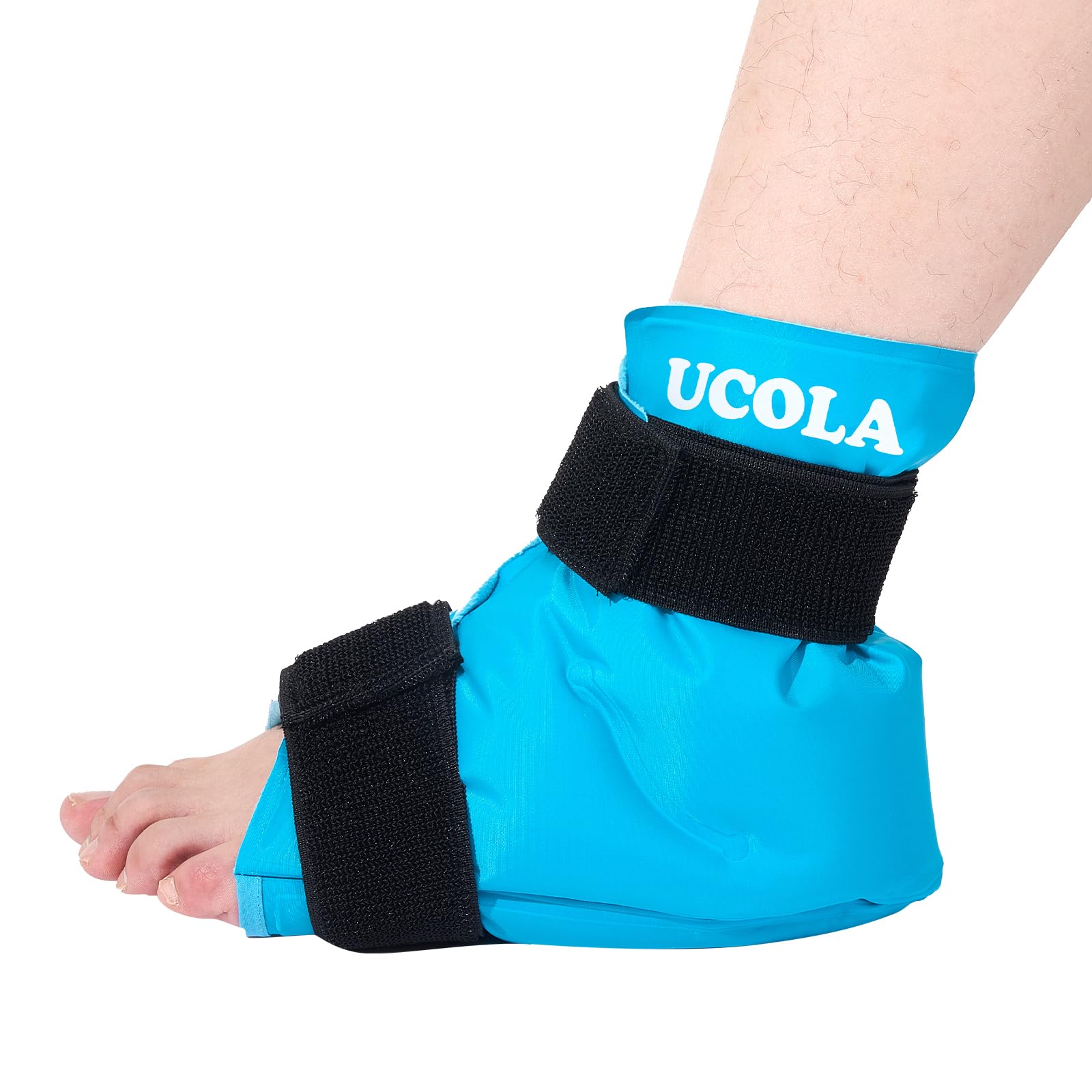 

Охлаждающий/согревающий компресс для голеностопа, для охлаждения и с регулируемой пяткой и ахилловым сухожилием, флис для спортивной поддержки, покрытие на 360° во всех направлениях и нагрев, синий