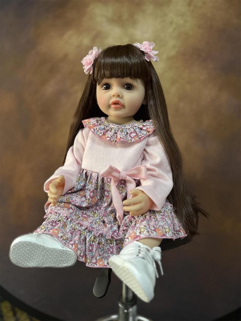 Pink Reborn Doll Sweater Gift for Little Girls
