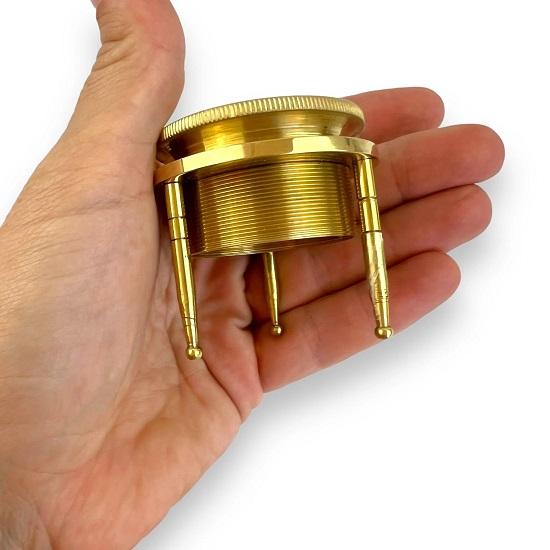 Messing Kartenleselupe