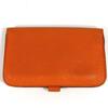 HERMES Serie Dogon logo Bifold card holder/pass case with key chain Card Case