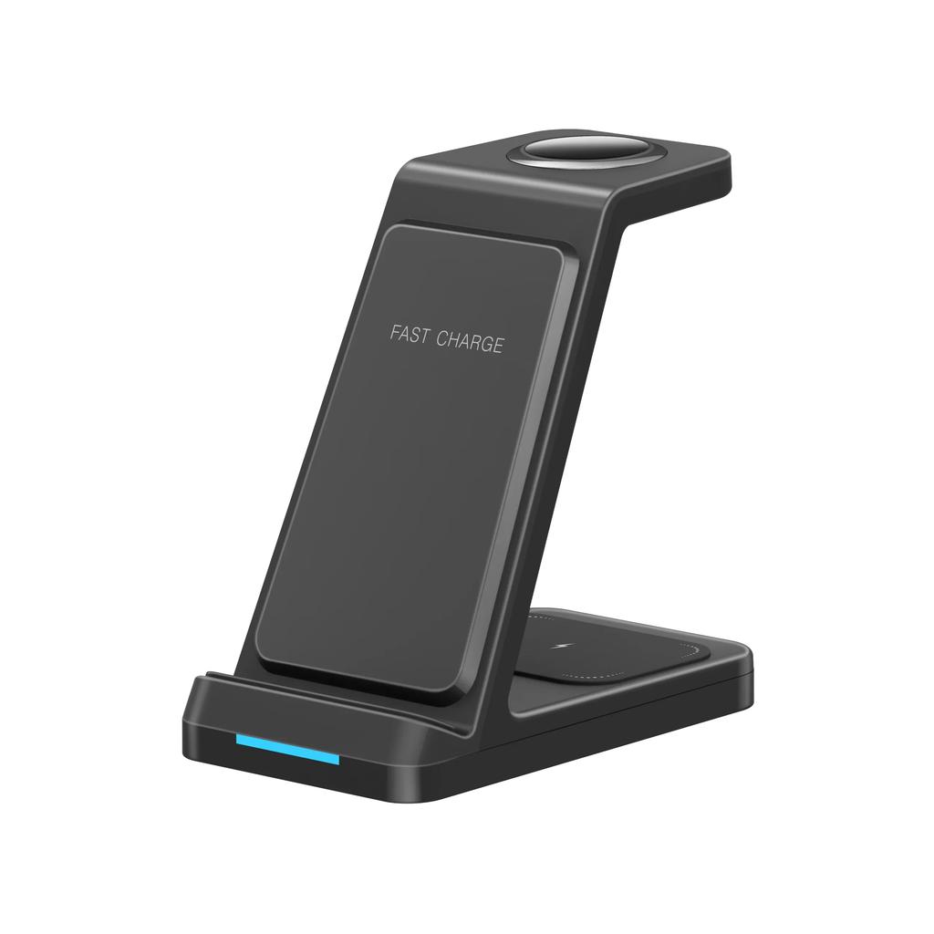 Wireless Charger Stand 3 In 1 Fast Charging Station for iPhone 16 15 14 13 12 Pro Max  iWatch 10/9/8/7/6/5/4/3 Airpods 4/3/2/