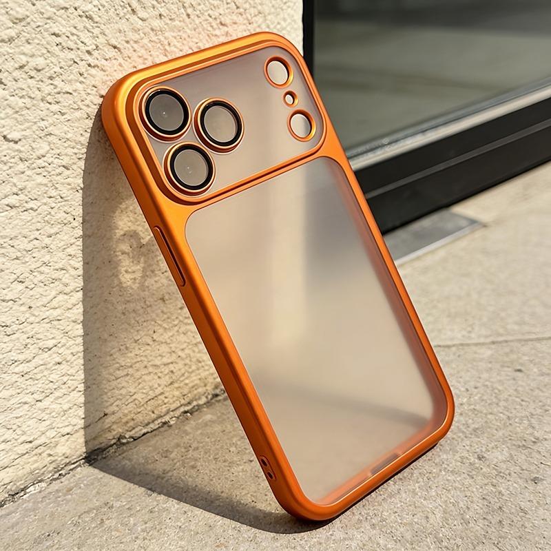 Transparent Matte Phone Case For For Iphone 17 16 1 14 13 Pro Max 16Pro 17Pro Camera Lens Protection Frosted Back Cover