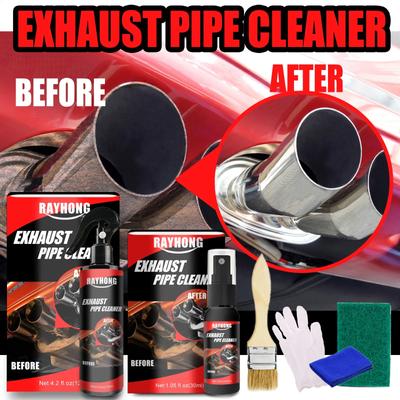 Motorcycle Car Exhaust Pipe 120ML Anti-rust Cleaner Multi-purpose Metal Pipe Rust Removal Spray Cleaning and Maintenance Tool