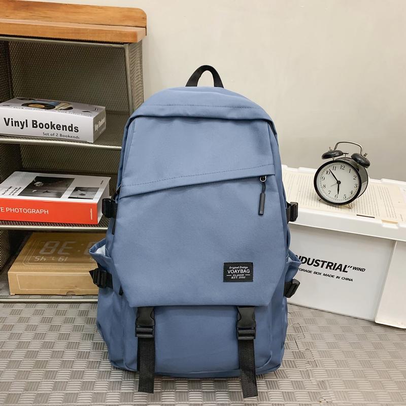 Schulrucksack für Studenten mit großer Kapazität, Herren-Computer-Reiserucksack, Damen-Rucksack in Unifarben