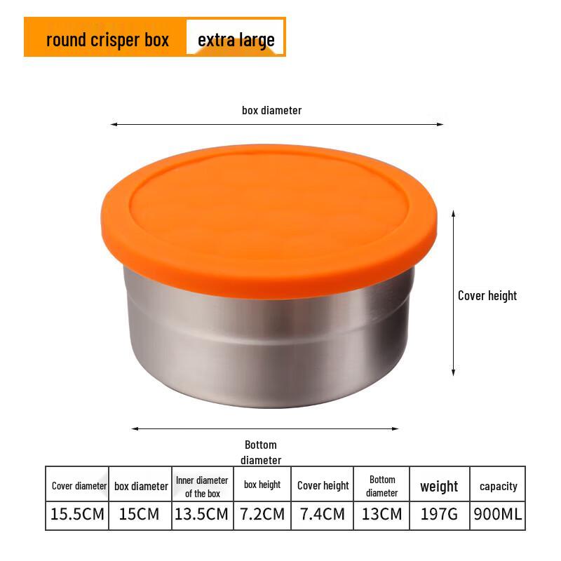 304 Stainless Steel Fresh-keeping Food Container
