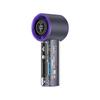 Portable Turbo Mecha Style Handheld Fan with Digital Display and USB Charging