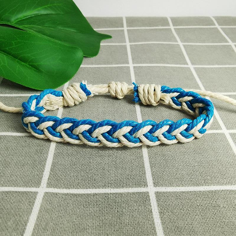 Handmade Korean Retro Adjustable Woven Bracelet for Men and Women