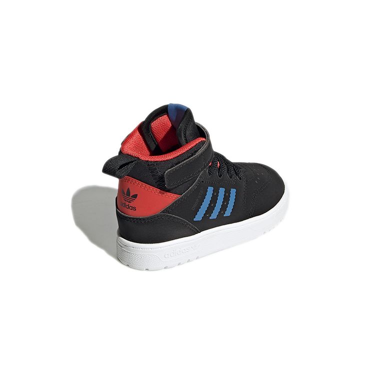 Adidas Originals Drop Step 360 Lightweight Comfortable High-Top Walking Shoes Baby Shoes Black Red S23986