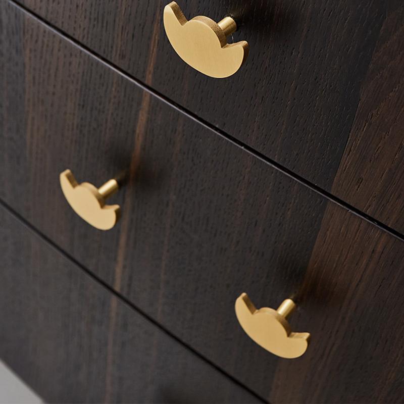 1 Stück Messing Kleiderschrank- und Schranktürgriff Personalisiertes Kinderzimmer Modern Schlicht und Leichter Luxus Gold Schublade Kleiner Griff