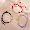 Witch Knot Bracelet Women Men Stainless Steel Beads Charm Black Red Blue Purple Rope Bracelets Amulet Witchcraft Jewelry