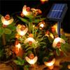 20/50/100 LED Solar Cute Bee Fairy String Lights Garden Fairy Lights 8 Mode Outdoor Lighting for Easter Christmas Wedding Decor