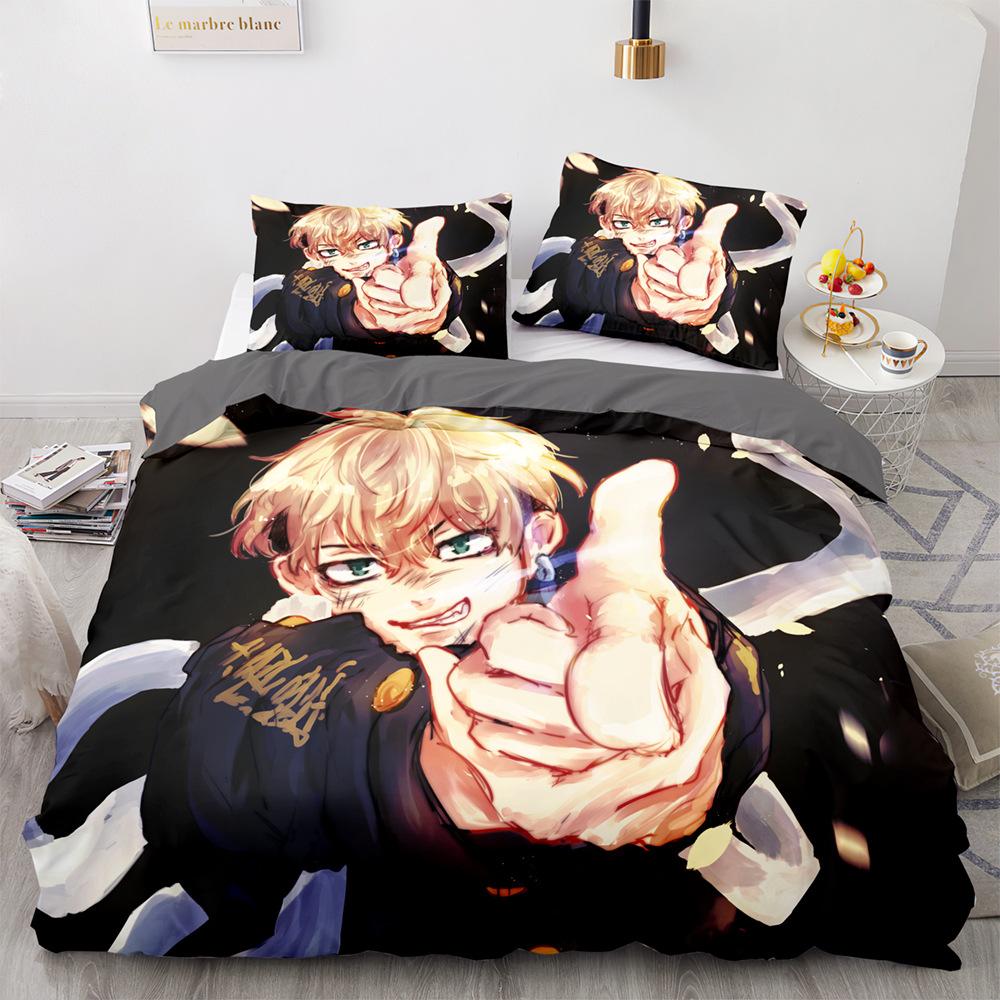 Tokyo terror ghoul 3D Digital Printed  Duvet Cover Set,3D HD Quilt Cover Set Children's bedding set For Single Double King Bed