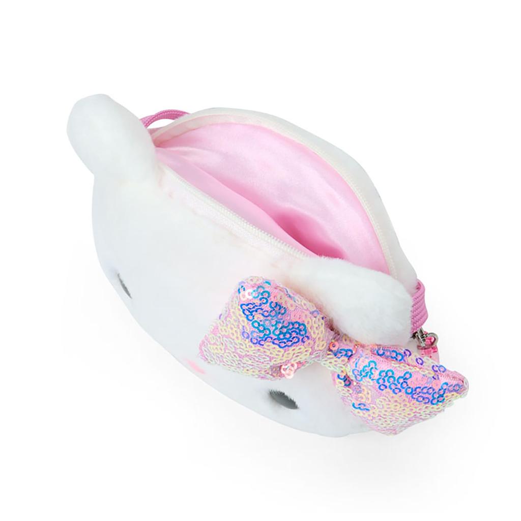 Sanrio Hello Kitty Münz- und PVC-Halskette Alter 3 und 637661 Gesichtsförmiges Etui, Baumwolle, Polyester, Geldbörse, Hoch,