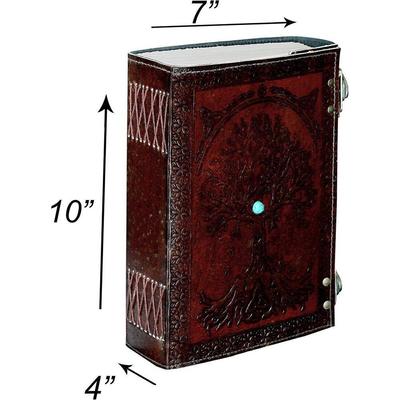 Leather Tree Of Life Journal Notebook Diary Sketchbook Planner Halloween Gift