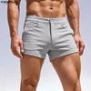 Mens Casual Hot Shorts Solid Color Gym Daily Homewear Fitness Tights Short Pants with Pockets