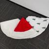 Plush Christmas Tree Skirt Embroidery Plush Tree Skirt Faux Fur Tree Skirt  Home Decor