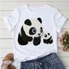 Summer Tshirts Cartoon T Shirt Unisex Kawaii Panda Yoga Print Graphic T Shirts Cute Girl Harajuku Anime Cartoon Female Clothes
