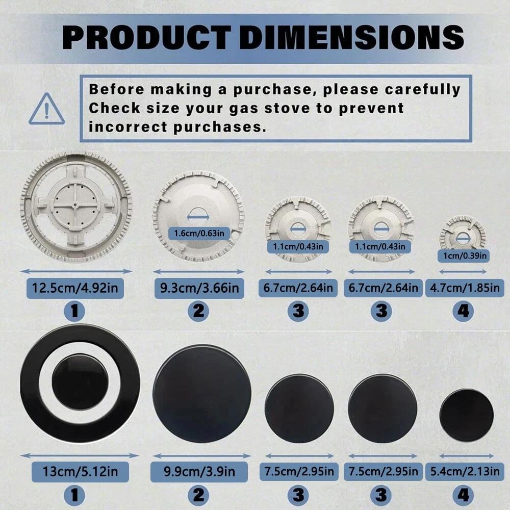 High Temperature Resistant AL Base 48/68/93/125/131mm Quality Heat Resist Aluminum Parts Seat Burner for 55/75/100/130/135mm Cap