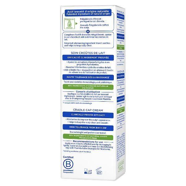 Crème - Mustela - Soin Croûtes De Lait - 95% D'ingrédients Naturels - Hypoallergénique - Bébé Mixte