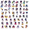 60Pcs Durable Self-Adhesive Decoration Traceless Graffiti Astronaut Skateboard Sticker School Supply Water Cup Decals