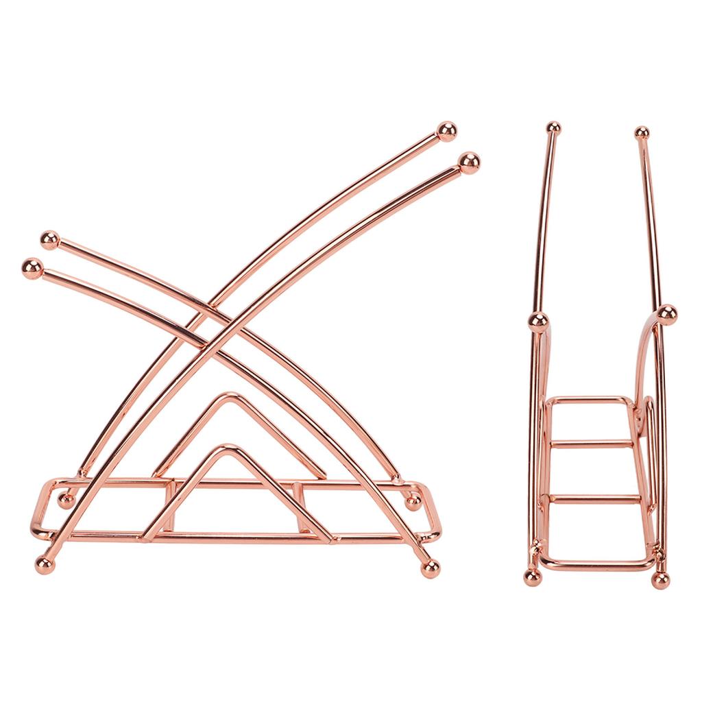 Napkin Holder Fashion Elegant Thickened X Shaped Hotel Table Napkin Holder Wrought Iron Vertical Tissue Holder