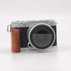 Wood Handle Camera Quick Release Hand Grip For XM5 Camera Photography Studio Gear, Metal Baseplate