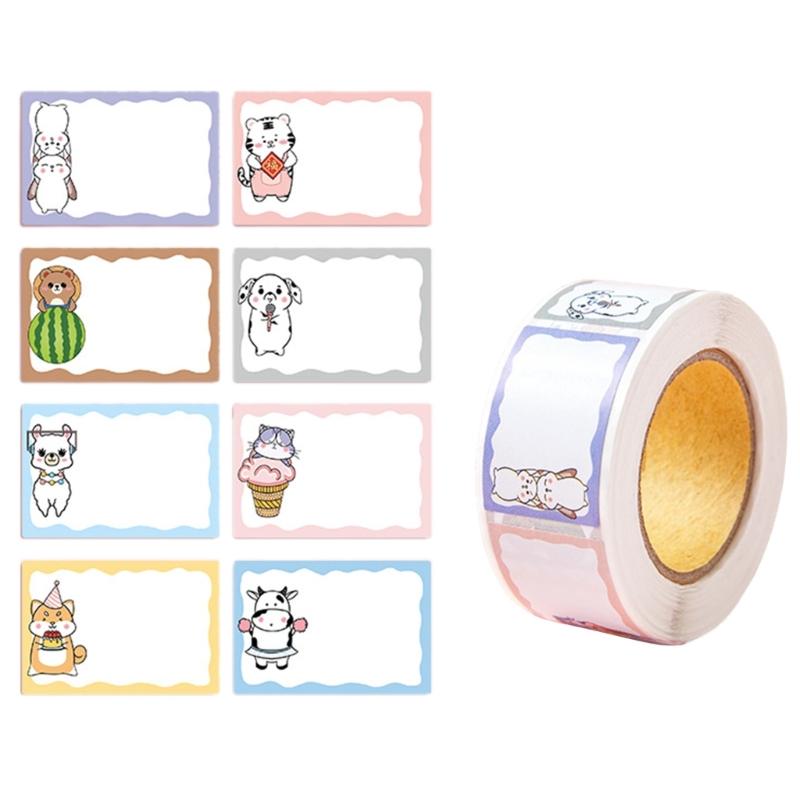 

350PCS Cute Name Labels Name Badge Stickers Self-adhesive Name Labels Stickers Clothing Labels for Daycare and School